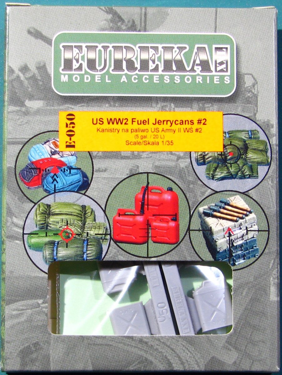 EUREKA XXL E-050 Jerricans de carburant américains de la Seconde Guerre mondiale n° 2 (4 pièces) 1/35
