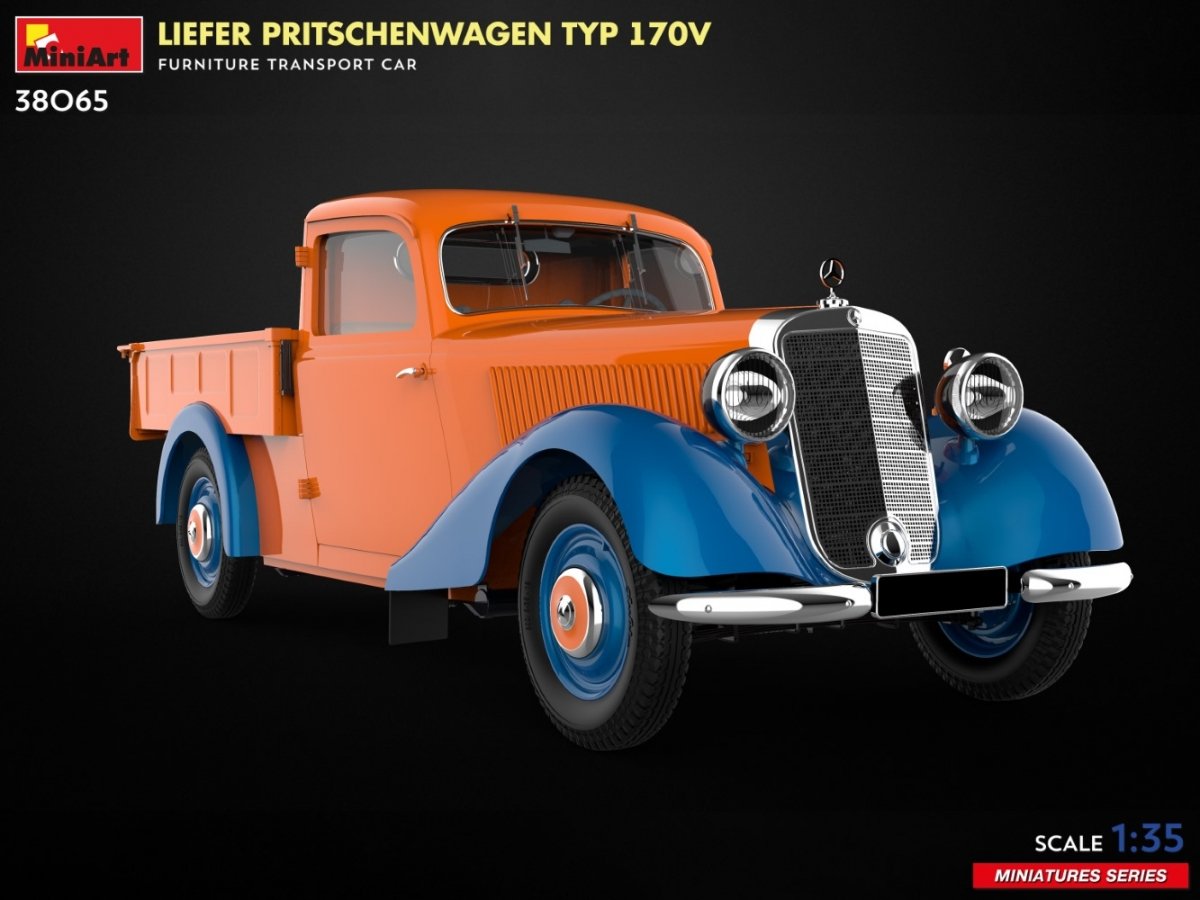 MiniArt 38065 LIEFER PRITSCHENWAGEN TYP 170V. FURNITURE TRANSPORT CAR 1/35 – Bild 7