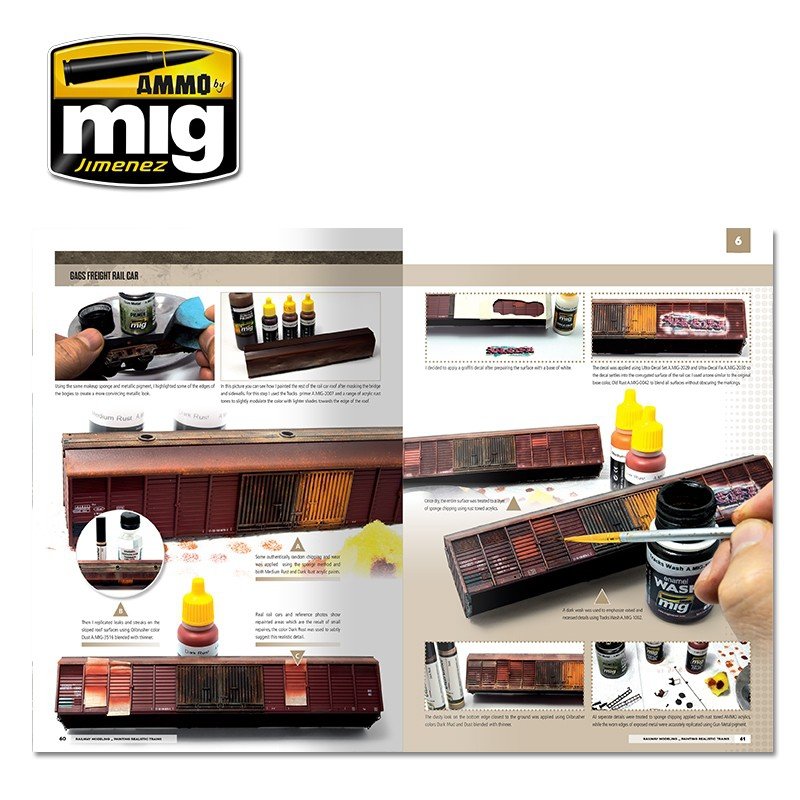 AMMO of Mig Jimenez 6250 MODELLING SCHOOL - RAILWAY MODELING: PAINTING REALISTIC TRAINS – immagine 5
