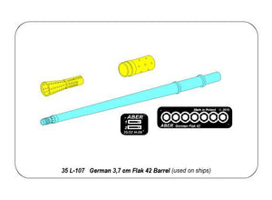 Aber 35L-107 German 3,7cm Flak 42 Barrel 1/35 – imagen 11