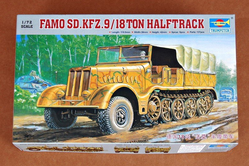 Trumpeter 07203 German Sd.Kfz.9 18 ton Heavy Halftrack Early Type 1/72
