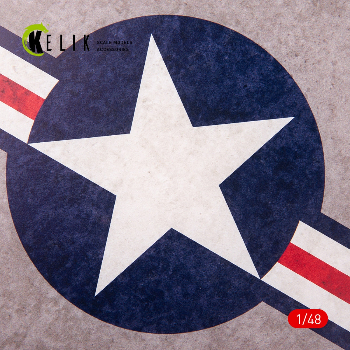 KELIK KS48027 US Roundel - Acrylic 3 mm (240 x 240 mm) (190g) 1/48 – imagen 2