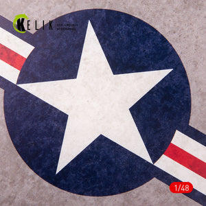 KELIK KS48027 US Roundel - Acrylic 3 mm (240 x 240 mm) (190g) 1/48 – imagen 2