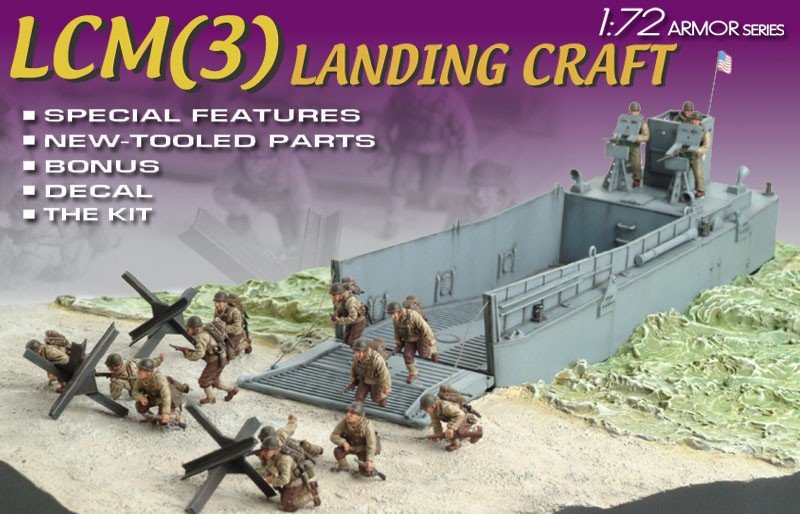 Dragon 7257 LCM(3) Landing Craft w/29th Infantry Div 1/72 – imagen 2