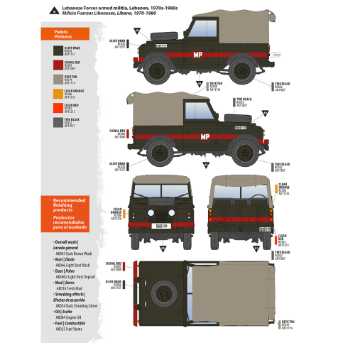 AK Interactive AK35012 LAND ROVER 88 SERIES IIA ROVER 8 1/35 – imagen 20