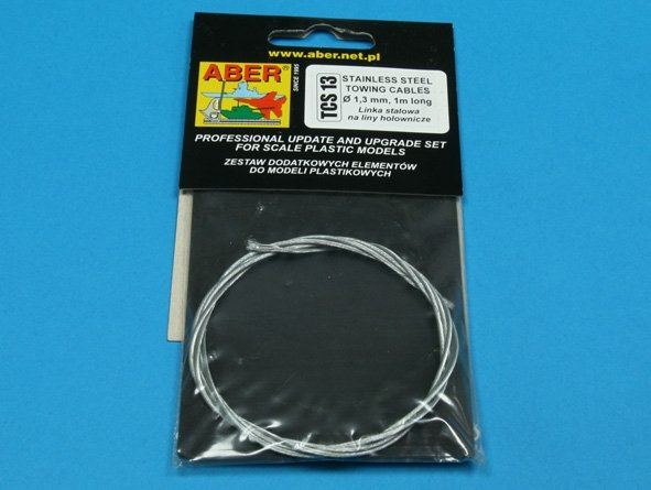 Aber TCS13 Stainless Steel Towing Cables 1,3mm, 1m long – imagen 4