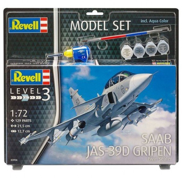 Revell 63956 Model Set Saab JAS-39D Gripen TwinSeater 1/72