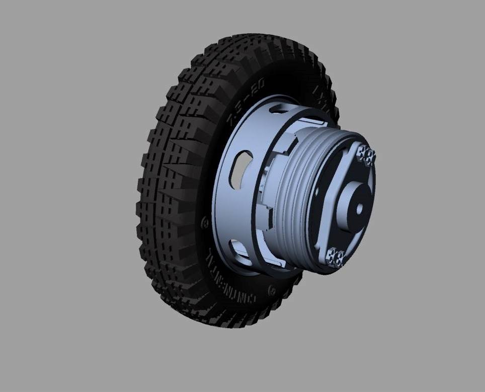 Panzer Art RE35-451 Krupp L3H163 road wheels (Gelande pattern) 1/35 – immagine 4