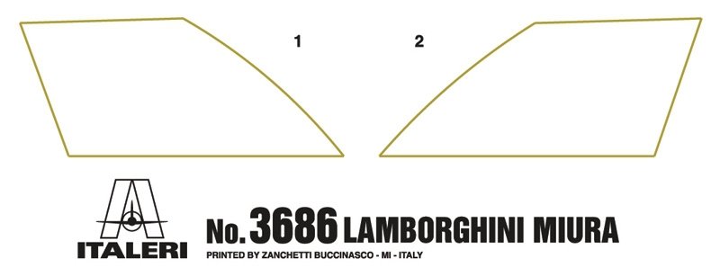 Italeri 3686 LAMBORGHINI MIURA 1/24 – Bild 3