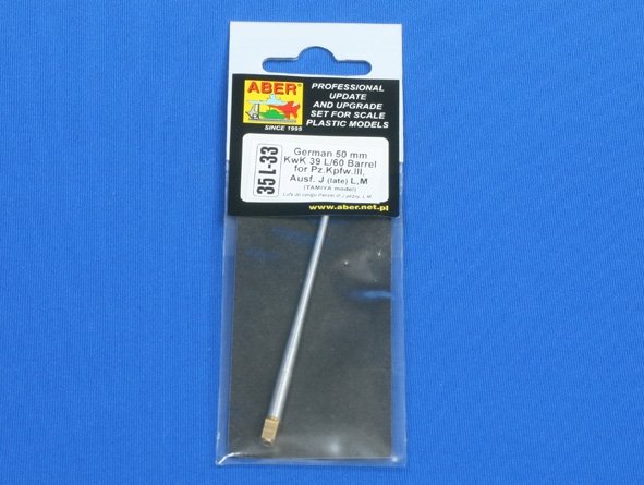Aber 35L-033 German 50mm KwK 39 L/60 Pz.Kpfw. III, Ausf. J late L M Bareel 1/35 – imagen 4