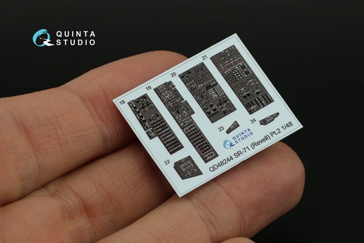 Quinta Studio QD48244 SR-71A 3D-Printed &amp;amp; coloured Interior on decal paper (Revell) 1/48 – imagen 12