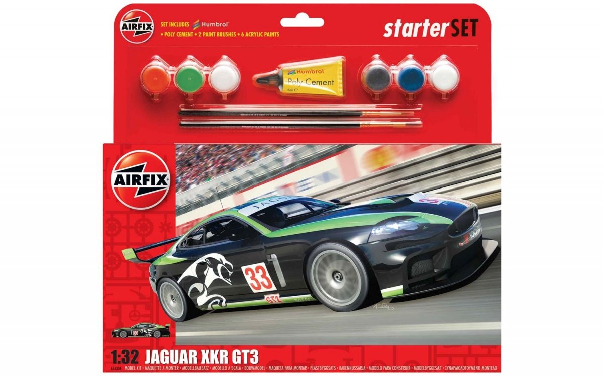 Airfix 55306A Jaguar XKRGT Starter Set 1/32