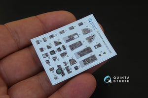 Quinta Studio QD72025 F-14A 3D-Printed &amp;amp; coloured Interior on decal paper (for GWH kit) 1/72 – imagen 3