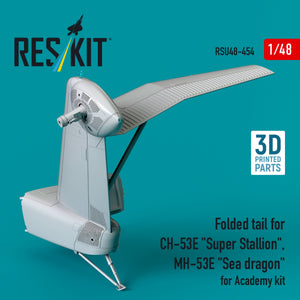 RESKIT RSU48-0454 Folded tail for CH-53E &amp;quot;Super Stallion&amp;quot;, MH-53E &amp;quot;Sea dragon&amp;quot; for Academy kit (3D printed) 1/48 – imagen 3