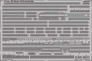 Eduard 17035 RN Roma 1943 battleship TRUMPETER 1/700