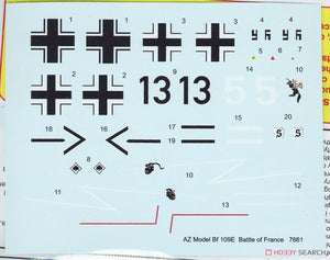 Maquette AZ7661 Messerschmitt Bf 109E-3 Bataille de France 1/72 – image 5