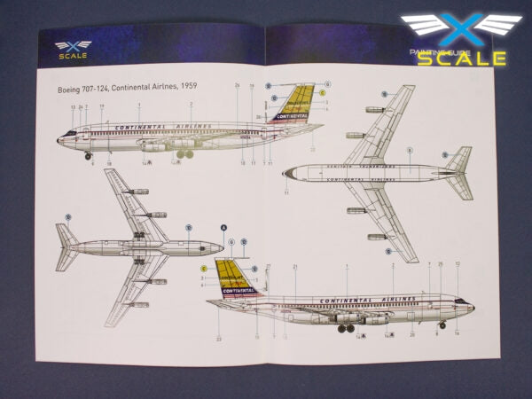 X-Scale 144008 B707-124 Long Range Narrow Body Airliner Continental 1/144 – Bild 3