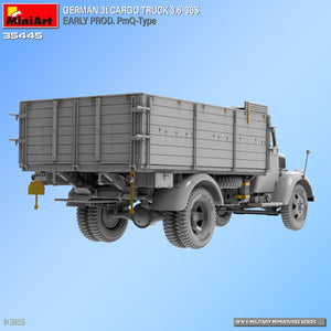 Miniart 35445 GERMAN 3t CARGO TRUCK 3,6-36S EARLY PROD. PmQ-Type 1/35 – imagen 4
