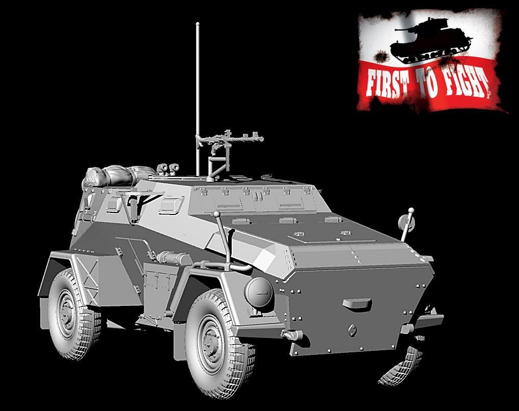 First To Fight PL101 German Armored Car Sd.Kfz. 247 Ausf. BZ MG34 1/72 – image 4