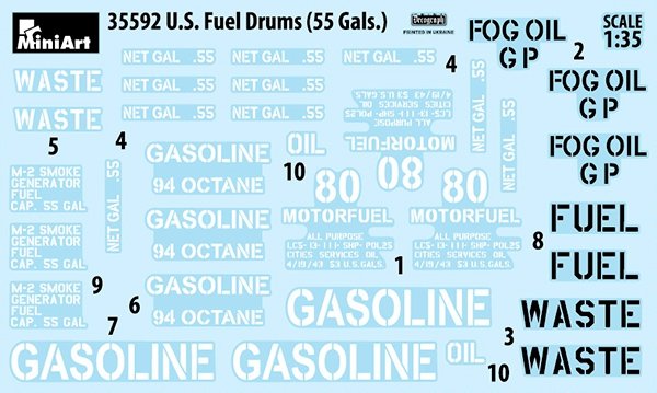 MiniArt 35592 U.S. FUEL DRUMS 55 GALS. 1/35 – imagen 7