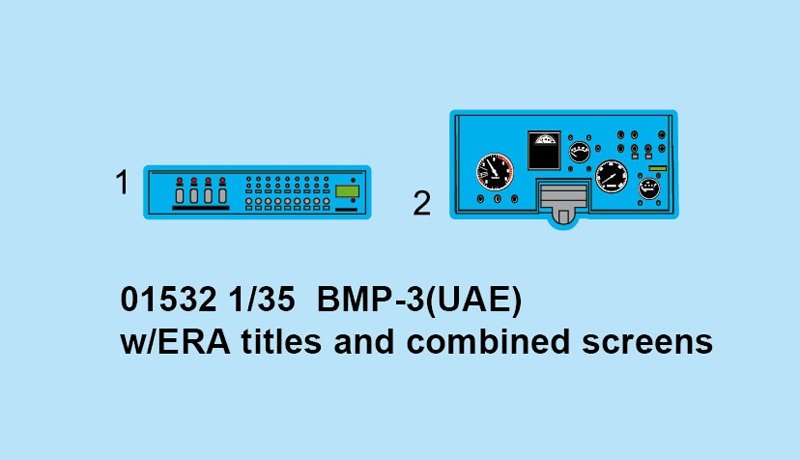 Trumpeter 01532 BMP-3(UAE) w/ERA titles and combined screens 1/35 – imagen 5