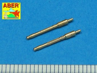 Aber A48 006 Set of 2 barrels for German 13mm aircraft machine guns MG 131 (middle type) 1/48 – immagine 2