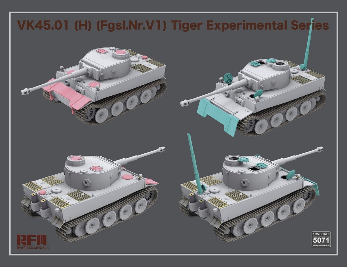 Rye Field Model 5071 VK45.01(H) (Fgsl.Nr.V1) Tiger Experimental Series 1/35 – imagen 5