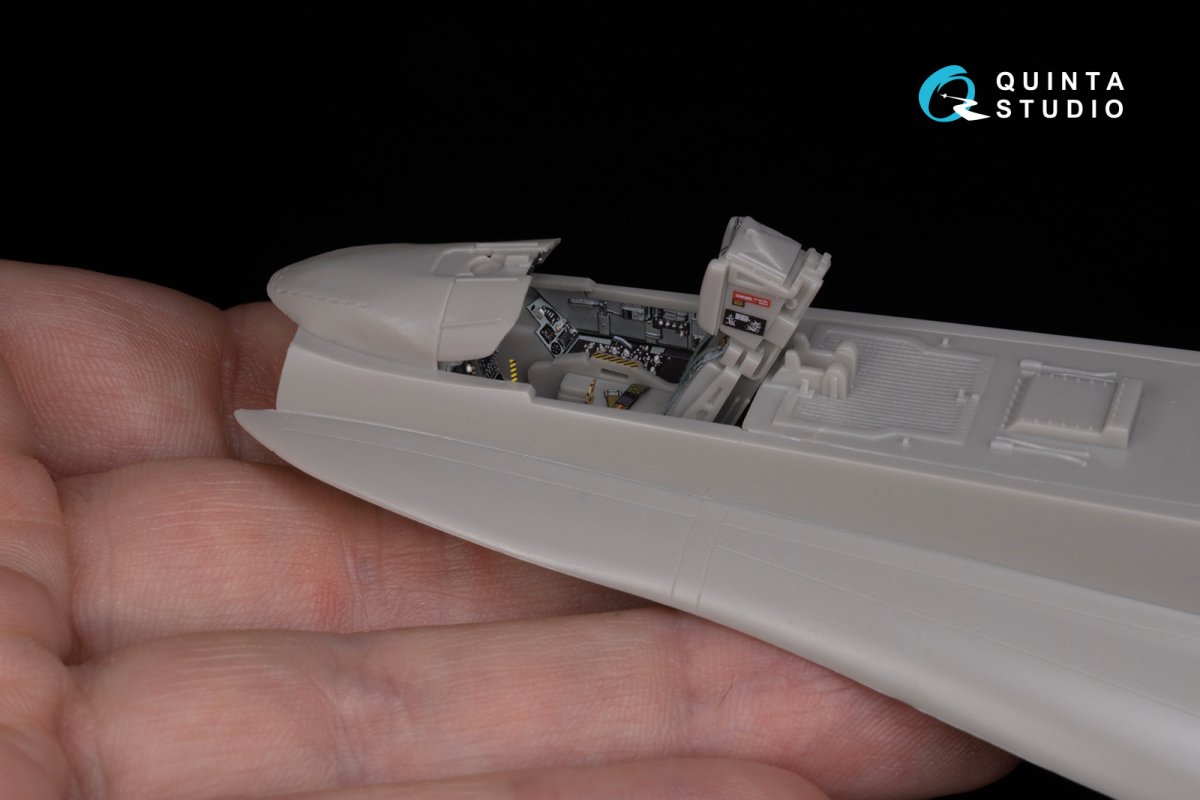 Quinta Studio QD48284 F/A-18A++ 3D-Printed &amp;amp; coloured Interior on decal paper (Hasegawa) 1/48 – immagine 11