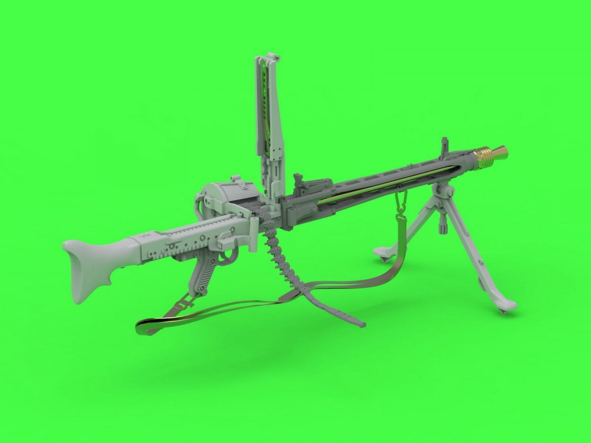 Master GM-35-024 MG-42 - niemiecki karabin maszynowy (7.92mm) - kompletny karabin - zawiera elementy toczone, żywiczne, fototrawione (1 szt.) 1/35 – imagen 4