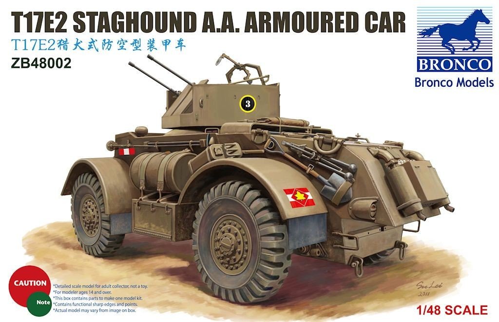 Bronco ZB48002 T17E2 Staghound AA (1/48)