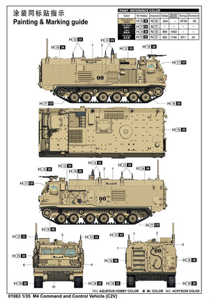 Trumpeter 01063 M4 Command and Control Vehicle (C2V) 1/35 – imagen 3