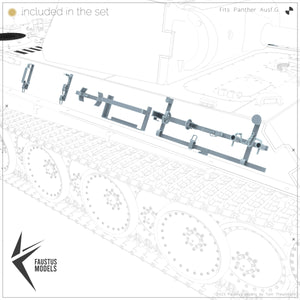 Faustus Models FM35022 Panther Ausf.G Tool Racks [Open] 1/35