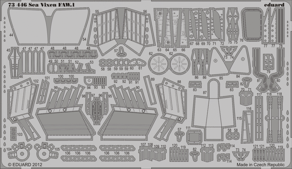 Eduard 73446 Sea Vixen FAW.1 S. A. 1/72 CYBER HOBBY – imagen 2