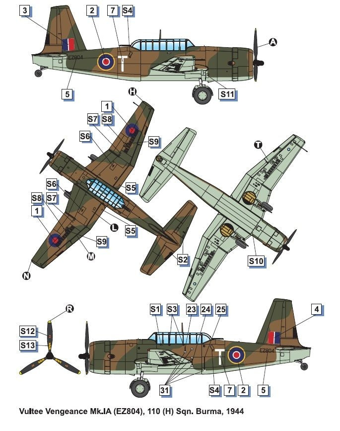 Dora Wings 72038 Vultee A-31 Vengeance 1/72 – immagine 6