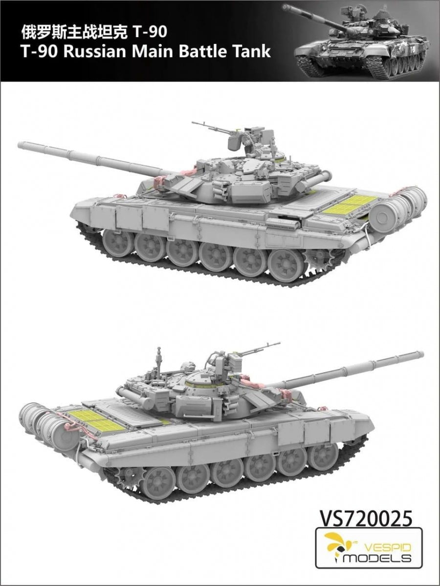 Vespid Models VS720025 T-90 Russian Main Battle Tank 1/72 – zdjęcie 3
