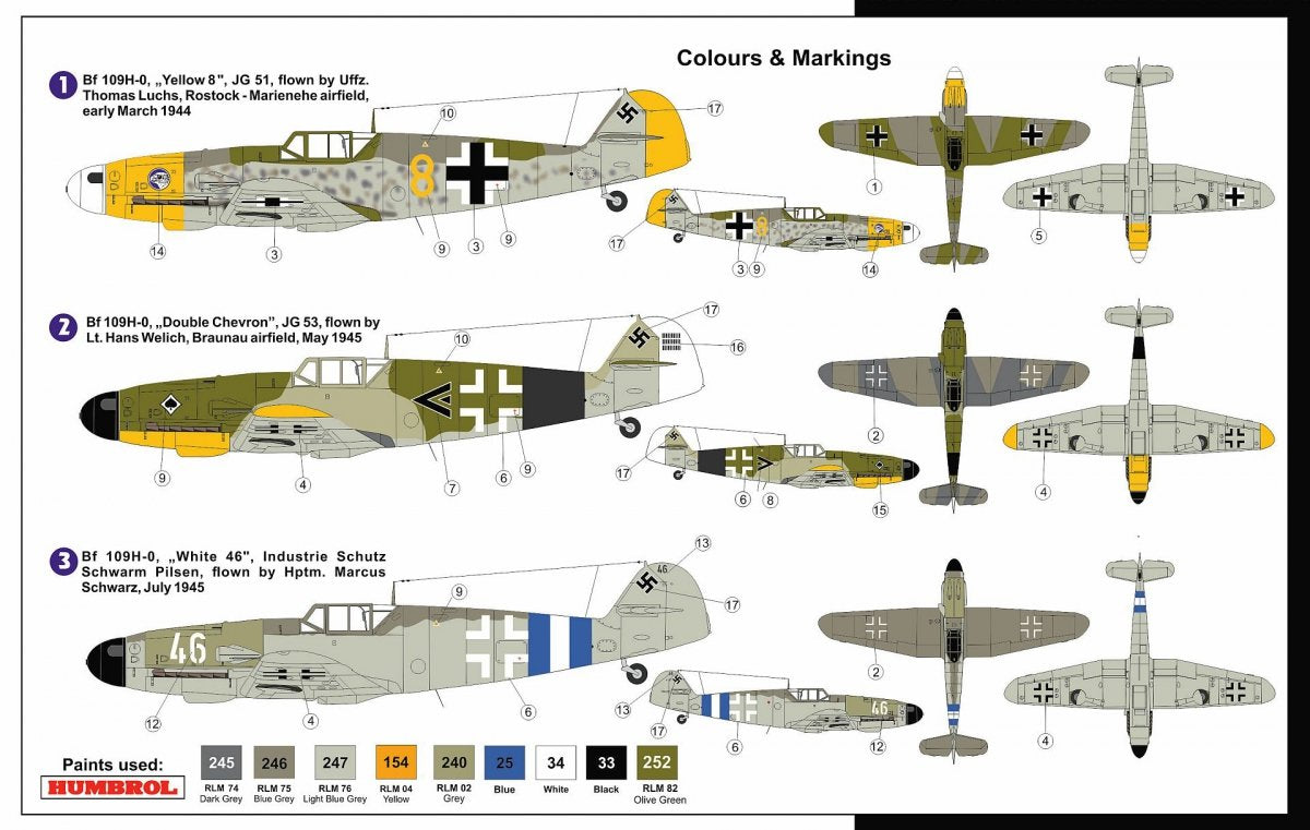 AZ-Model AZ7540 Messerschmitt Bf 109H-0 &amp;quot;Hohenjäger&amp;quot; 1/72 – zdjęcie 2