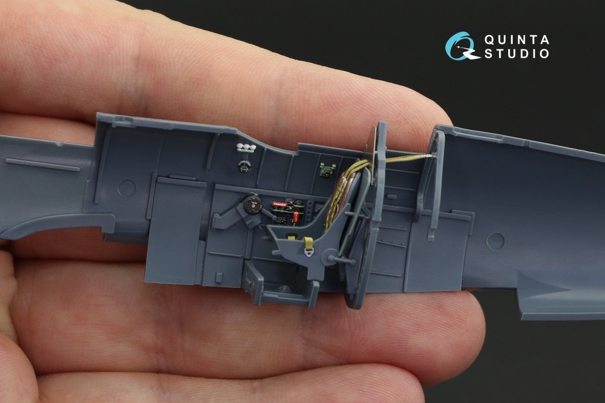 Quinta Studio QD48120 Spitfire Mk.VIII 3D-Printed &amp;amp; coloured Interior on decal paper (Eduard) 1/48 – Bild 9