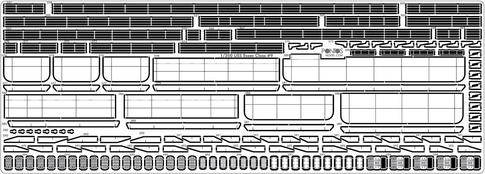 Pontos 35006F1 USS CV-9 Essex 1943 Detail Up Set 1/350 – imagen 20