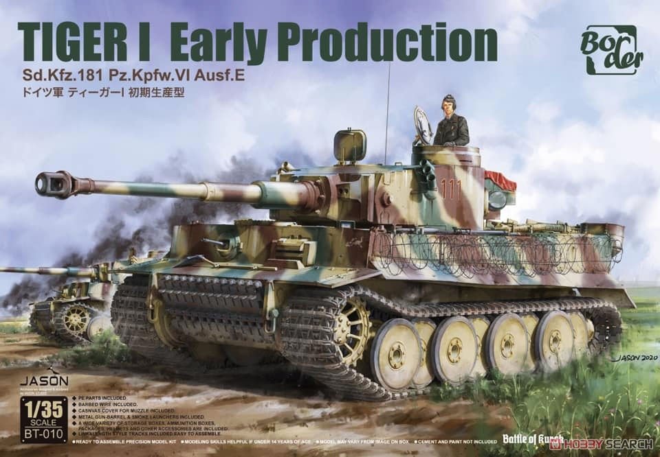Border Model BT-010 Tiger I Early Production Sd.Kfz.181 Pz.Kpfw.VI Ausf.E 1/35