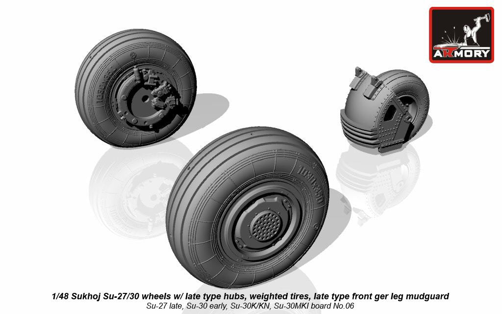 Roues de Flanker Sukhoj Su-27 / Su-30 (Armory Models AW48021) au 1/48 – image 4