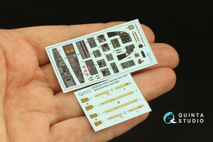 Quinta Studio QD48353 Me 410 3D-Printed &amp;amp; coloured Interior on decal paper (Meng) 1/48 – imagen 4