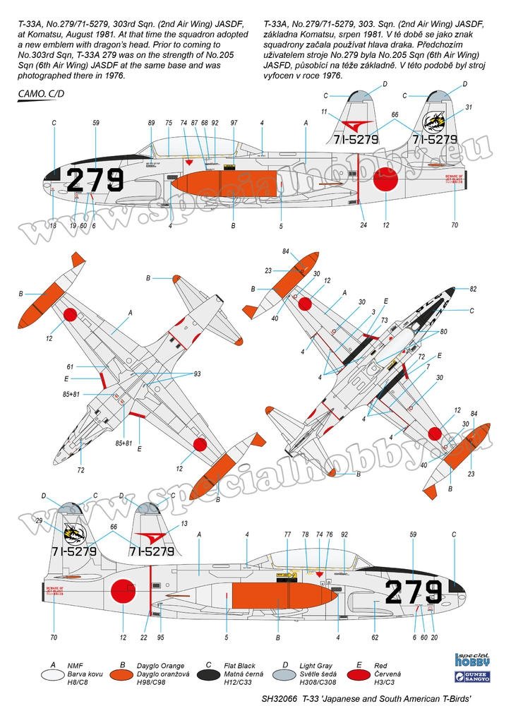 Special Hobby 32066 T-33 &amp;#39;Japanese and South American T-Birds&amp;#39; 1/32 – zdjęcie 7