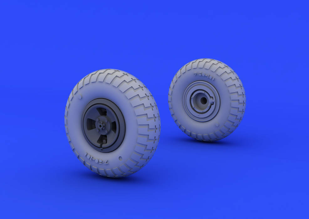 Eduard 648118 Spitfire wheels - 4 spoke w/ pattern 1/48 (EDUARD) – imagen 2