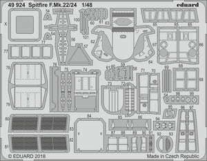 Eduard 49924 Spitfire F. Mk.22/24 AIRFIX 1/48 – imagen 2