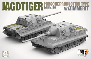 Takom 8012 JAGDTIGER PORSCHE PRODUCTION TYPE Sd.Kfz.186 w/ZIMMERIT 1/35 – imagen 3