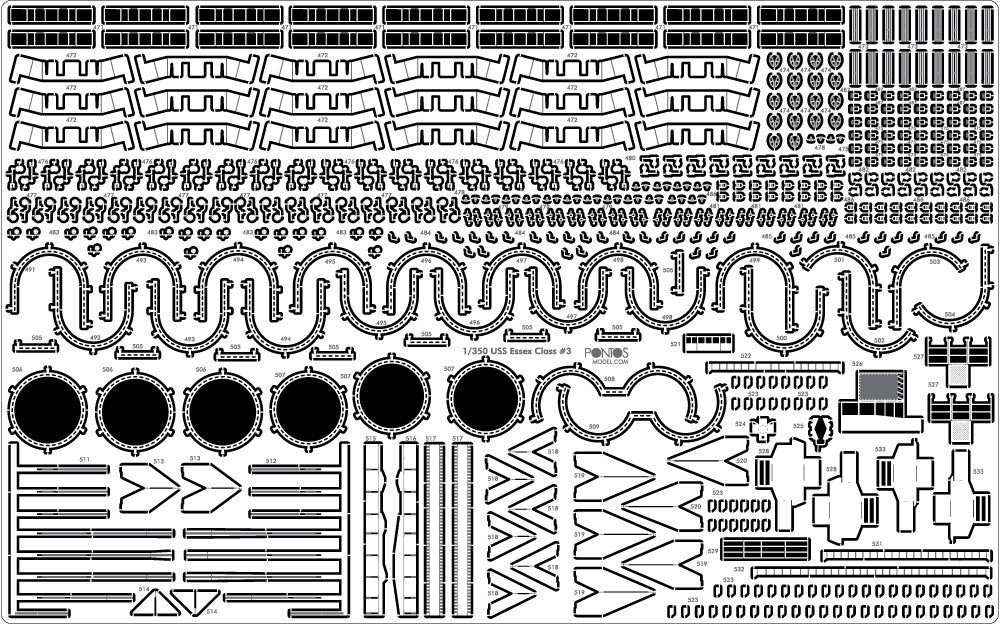 Pontos 35004F1 USS CV-10 Yorktown 1944 Detail Up Set 1/350 – zdjęcie 14