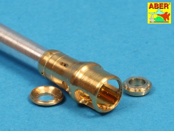 Aber 35L-036n German 7,5cmKwK42L/70 gun barrel with muzzle brake for Panther Ausf. G Late 1/35 – imagen 5