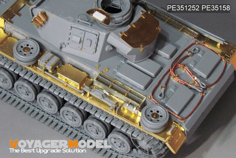 Voyager Model PE351252 WWII German Pz.KPfw.III Ausf.N early version upgrade set basic For TAKOM 8011 1/35 – imagen 6