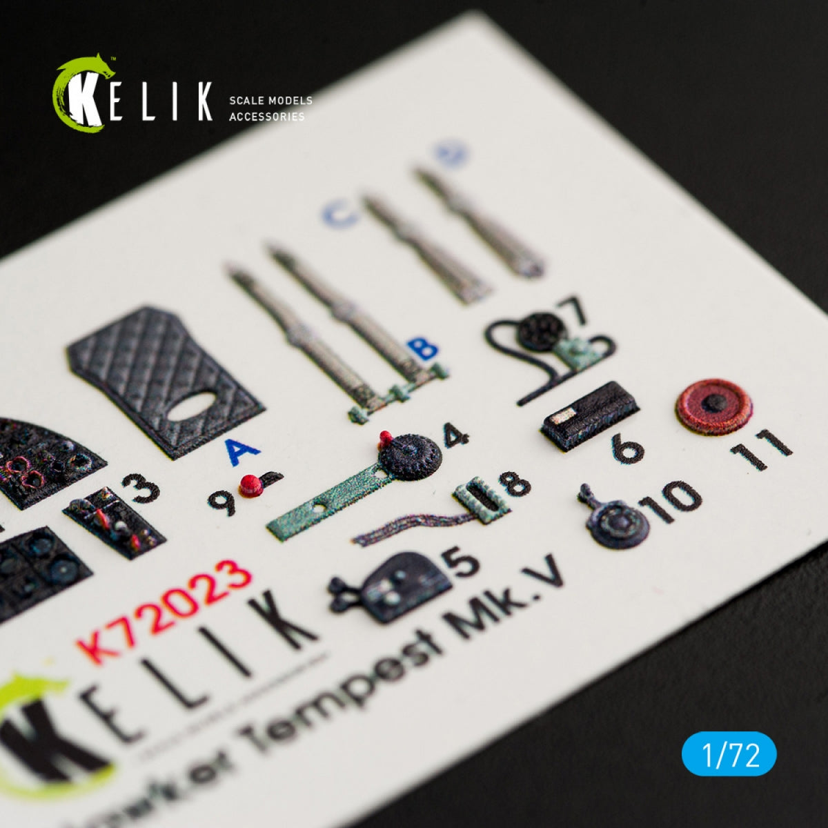 KELIK K72023 HAWKER TEMPEST MK.V INTERIOR 3D DECALS FOR AIRFIX KIT 1/72 – imagen 3