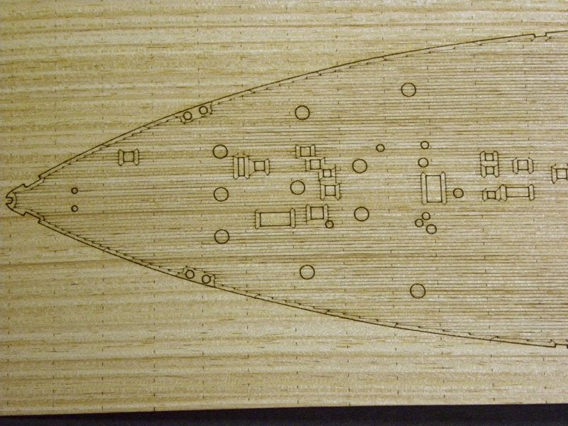 Pontos 35008WD1 HMS King George V Wooden Deck set 1/350 – imagen 2